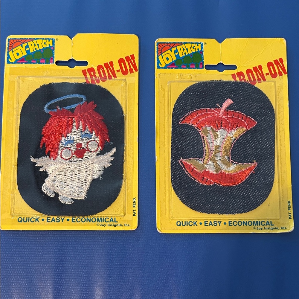 Vintage Joy-Patch Iron-On Patches Set of 3